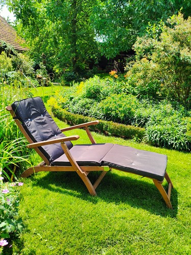 Chaise longue bois acacia - chaise,