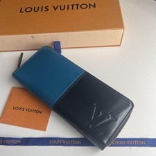LOUIS VUITTON Miroir Long Wallet Silver Monogram Vernis Leather
