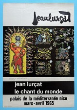 Jean LURÇAT (1892-1966) Affiche Originale de 1965 Annecy Palais
