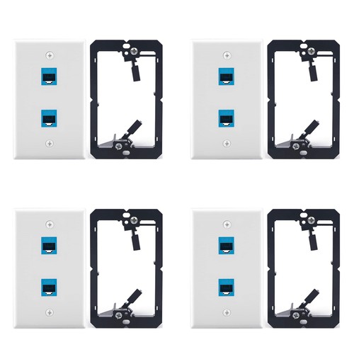 Plaque murale ethernet avec - 4x,