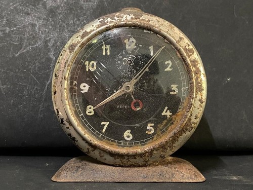 Ancien horloge table - horloge, fer