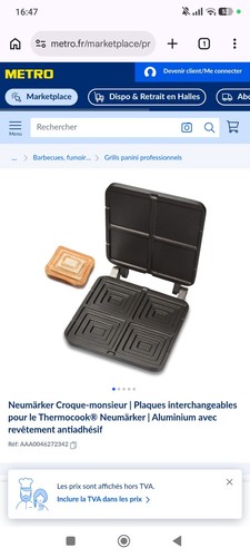 Plaque rechange toaster - plaque,