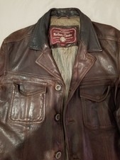 VESTE EN CUIR STYLE VINTAGE /