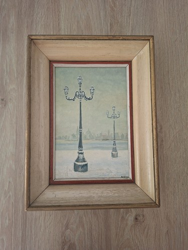Ancien tableau huile - tableau,