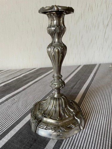 Bougeoir bronze ancien - bougeoir,