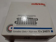 Marklin 24071 Boîte 10 Rails droit 70.8mm voie C