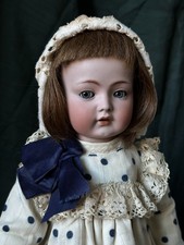Poupée Ancienne 117n K&R Flirty Eyes Tête Porcelaine 42 Cm