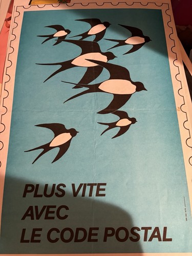 Affiche ancienne poste ptt - poste,