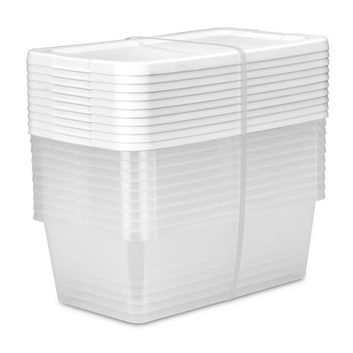 Sterilite clear storage - sterilite, 6