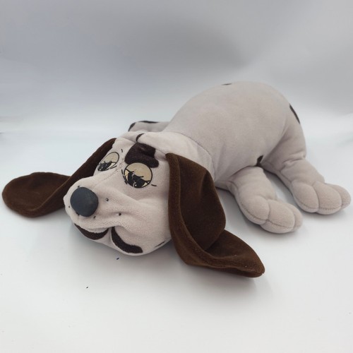 Ancienne peluche chien gris - peluche,