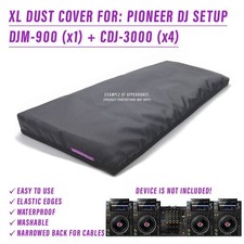 XL DUST COVER pour PIONEER DJ SETUP (DJM-900 + CDJ-3000 (x4))