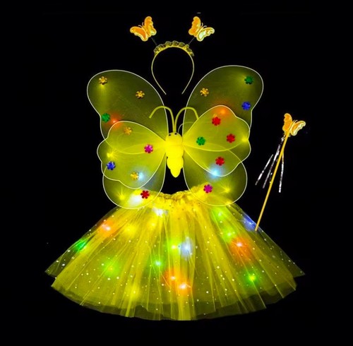 Déguisement papillon jaune