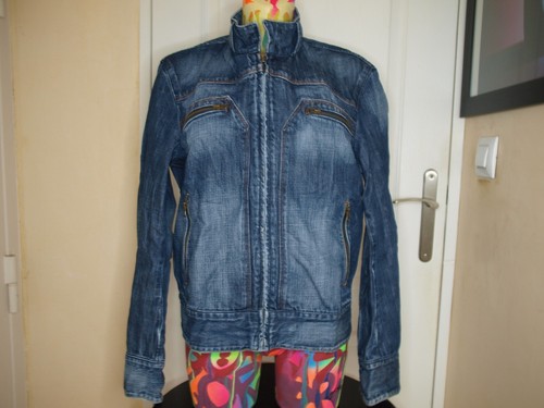 Blouson jean vintage - blouson, en