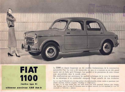 Catalogue brochure fiat 1100 - fiat, b