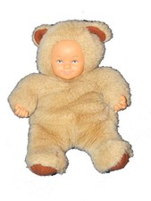Poupée peluche ANNE GEDDES ours beige 22 cm