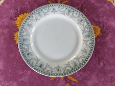 Assiette Plate Moulin des Loups Hamage Modèle Wilbur Décor Floral Vert 23cm 440G