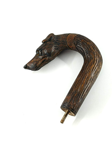Poignée canne sculptée - de,