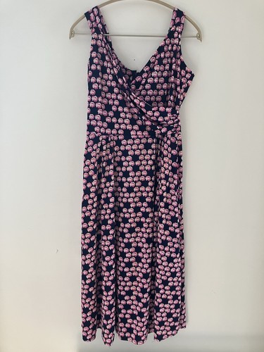 Vintage robe midi motif - midi,