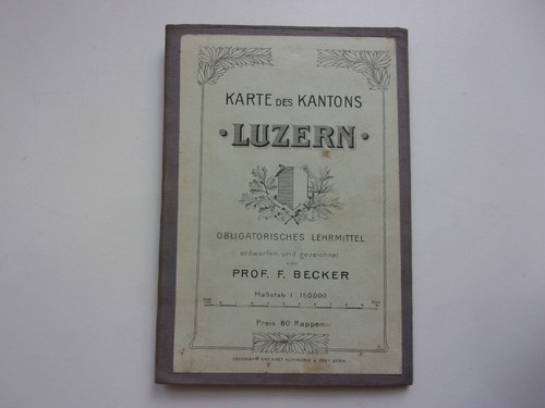Becker karte des - des, kantons