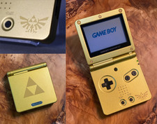 NEW Nintendo Game Boy Advance GBA SP Custom Zelda Triforce System AGS 001