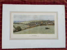 Cecil Aldin Pencil Signed Print THE BELVOIR: INTO THE VALE FROM CLAWSON THORNS