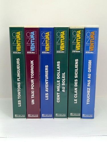 Vhs lot 6 cassettes lino - -,