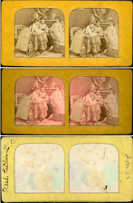 Stereo, Weaving Scene, Reels, Wool Balls Vintage Stereo Card Tissue, 