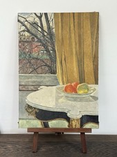 Oil on canvas antique painting