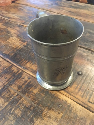 Ancien pot etain xix - ancien, etain,