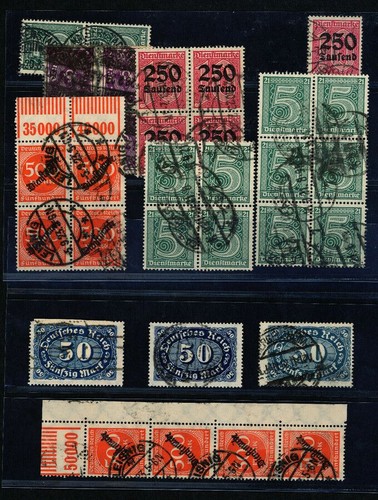 Lot timbres service du - lot,