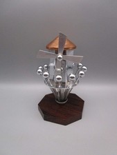 Porte-pics moulin art déco - métal chromé