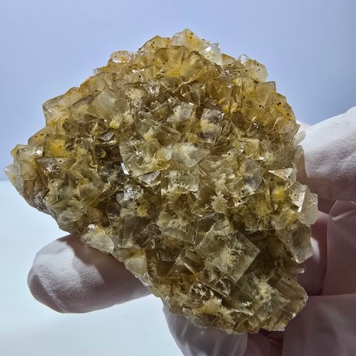 Spécimen cube fluorite - de,
