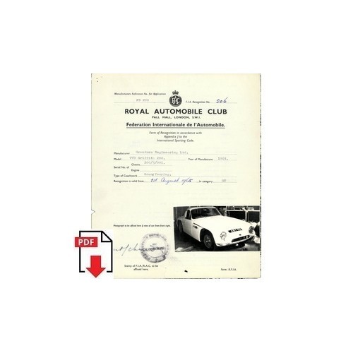 1965 tvr griffith 200 form - griffith,