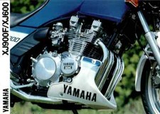 Yamaha XJ 900 F, XJ 600 brochure 1991 4 pages 