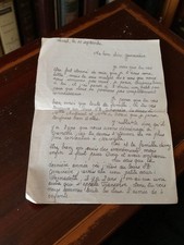 Lettre manuscrite ancienne 1944 Seconde Guerre mondiale à Geneviève vintage WW2