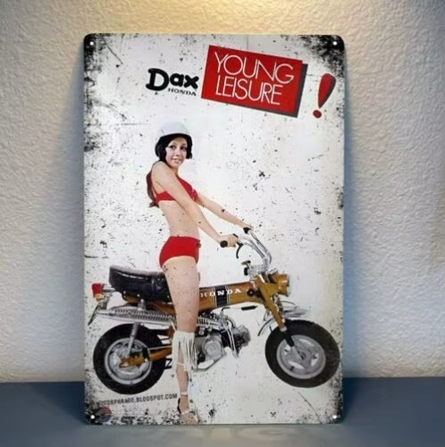 Honda dax motorcycle poster - honda, st
