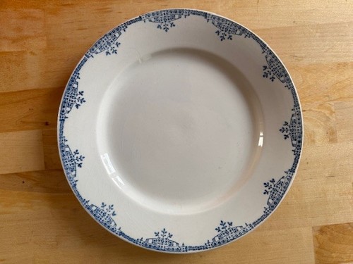 Assiette bleue porcelaine - , de