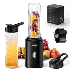 Sangcon Mini Blender Smoothie Portable Mixer Shaker Electrique 2 x Bouteilles...