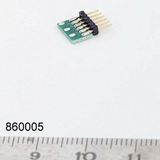 6-pole decoder plug NEM 651 for wire decoder, LaisDcc 860005