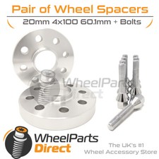 Wheel Spacers & Bolts 20mm for Renault Kangoo Mk1 98-08 On Aftermarket Wheels