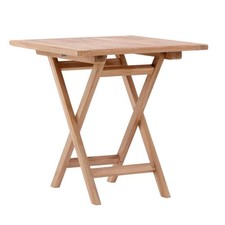 Table de Jardin en Teck "Kenya" 70cm Naturel