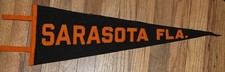 1920s Sarasota Florida Souvenir Felt Pennant