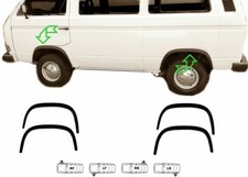 VW TRANSPORTER T3 T25 Extensions d'aile 2 AV et 2 AR Noir mat Tuning Année 79-92