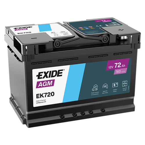 Batterie exide ek720 agm - ek720, l3