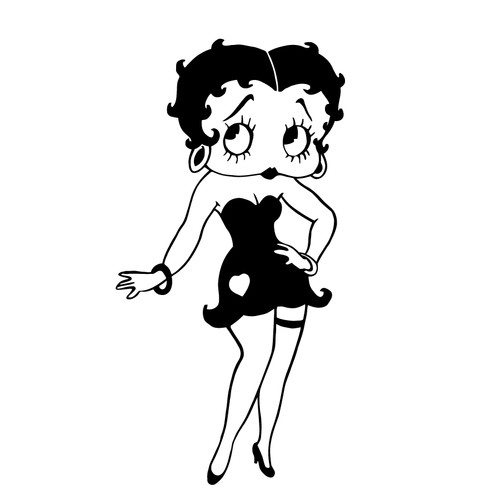 Stickers autocollant betty