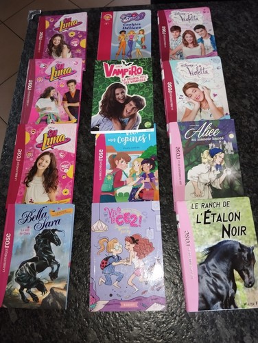 Lot bibliotheque rose 10 - , 8-10