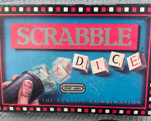 Scrabble dice vintage - dice,