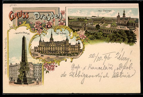 Lithographie dresde chenil - lithographie,