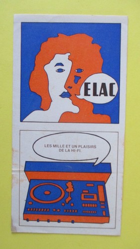 Sticker vintage elac enceintes - sticker,