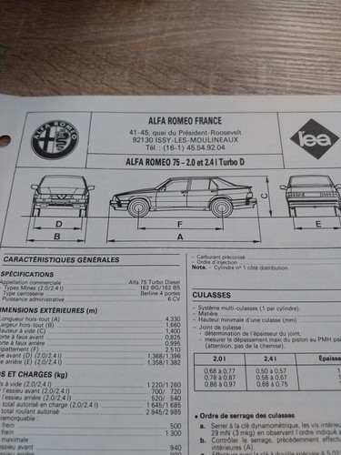 Alfa romeo 4 td - romeo, 2.4
